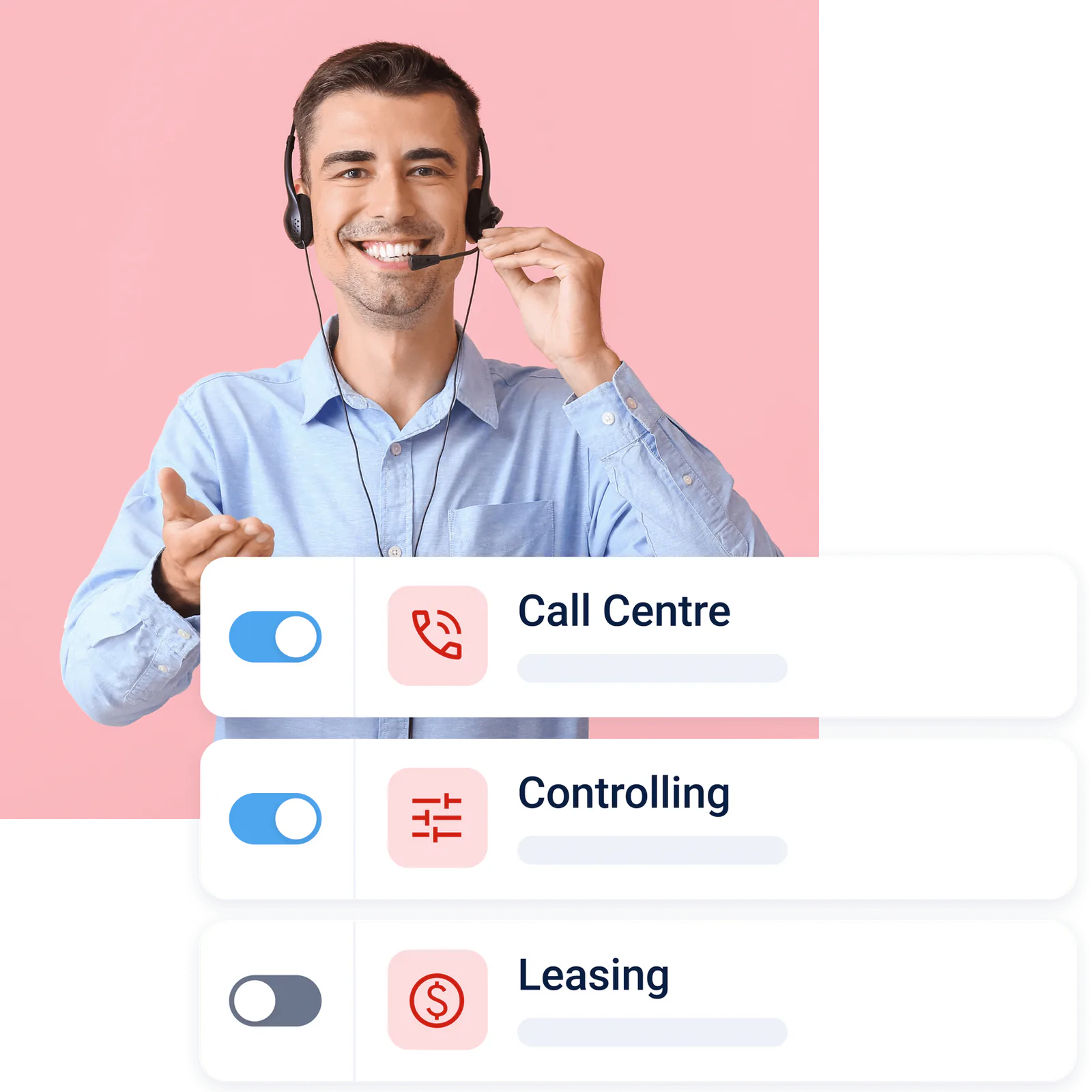 Integrace Omnetic s Call centrem, Controllingem a Leasingem